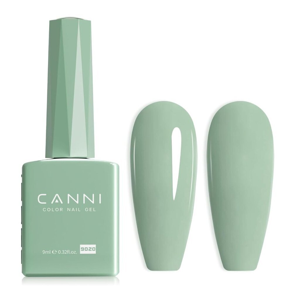 Light Green Gel Nail Polish, 1Pcs Sage Green Gel Polish Mint Color High Gloss So